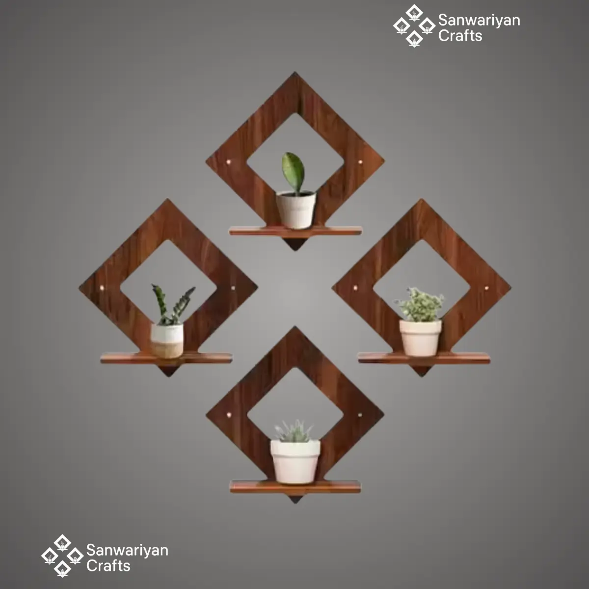 Wooden Wall Shelves for Home Decor – Living Room & Bedroom